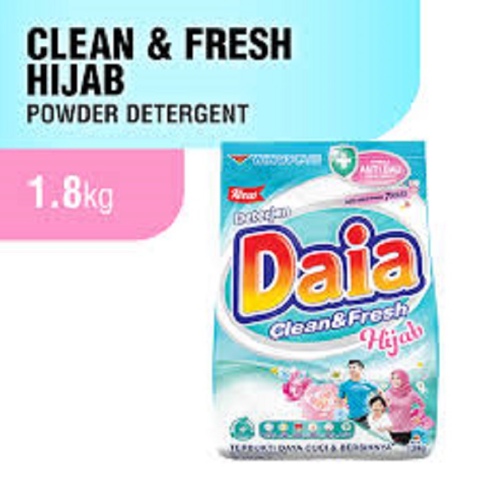 Daia Powder Detergent Hijab Clean & Fresh 1.8kg